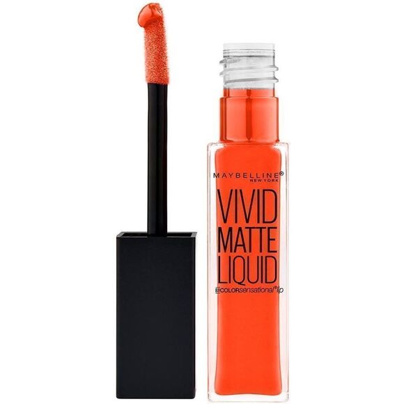 3/$10 Sale Item! Maybelline Vivid Matte Liquid - Orange Shot - Picture 1 of 8